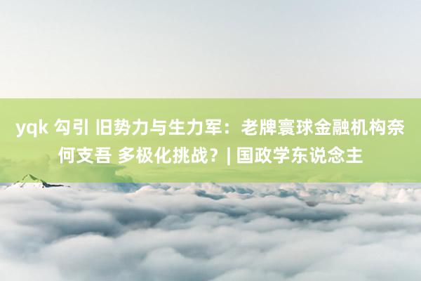 yqk 勾引 旧势力与生力军：老牌寰球金融机构奈何支吾 多极化挑战？| 国政学东说念主